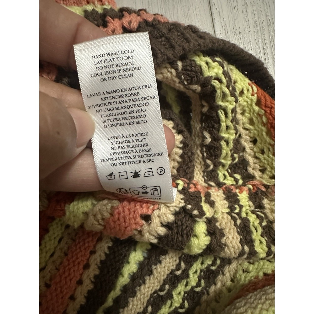 Rails Coco Dress Multi Sz M - Stripe Knit Crochet - Picture 9 of 10